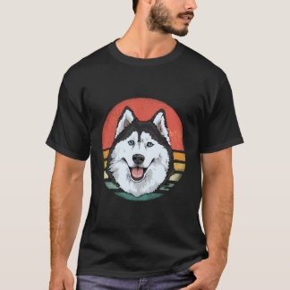 Retro Vintage Siberian Husky Dog Breed Lover Gift T-Shirt