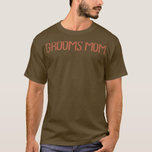 Retro Vintage Simple Funny Grooms Mum T-Shirt