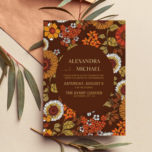 Retro Vintage Sixties Terracotta Wedding (Creator Uploaded)