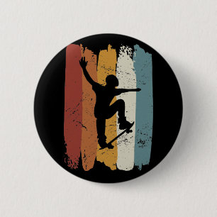 Retro vintage Skateboard 6 Cm Round Badge
