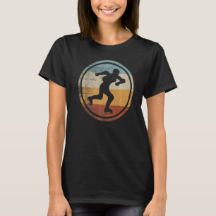 Retro Vintage Skater Roller Derby Roller Skating T-Shirt
