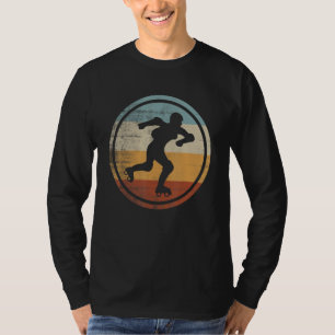 Retro Vintage Skater Roller Derby Roller Skating T-Shirt