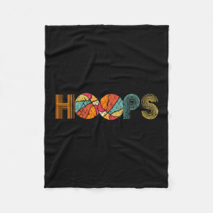 Retro Vintage Sketll Hoops Men Fleece Blanket