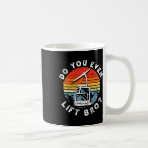Retro Vintage Ski Do You Even Lift Bro 2 Coffee Mug