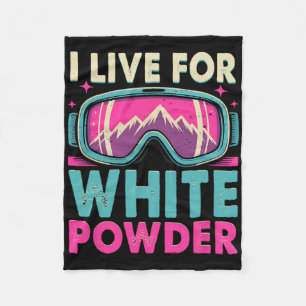 Retro Vintage Ski Snowboard Goggles 80s 90s Skiing Fleece Blanket