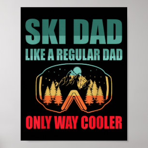 Retro Vintage Skiing Snow Gifts For Skiers _1  Poster