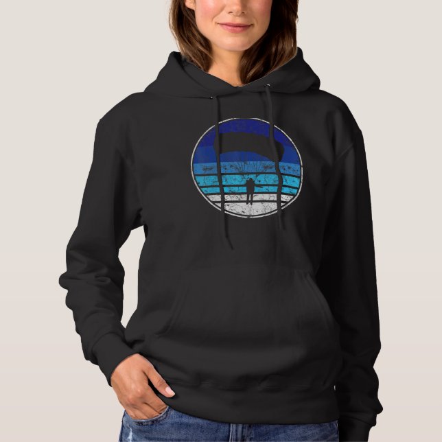 Retro Vintage Skydiver Hoodie (Front)