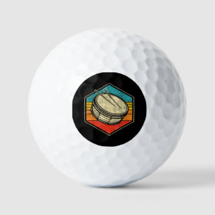 Retro Vintage Snare Drum - Marching Band Drumline Golf Balls