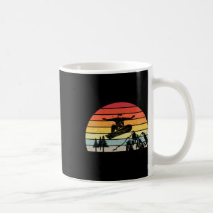 Retro Vintage Snowboarding Mountains Snowboard Sno Coffee Mug