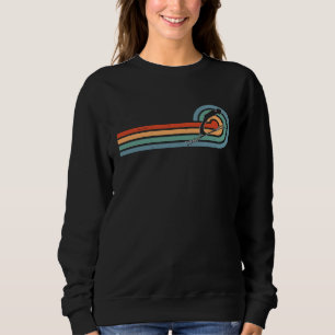Retro Vintage Snowboarding Player  Skiing   2 Sweatshirt