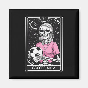 Retro Vintage Soccer Mom Tarot Card  Magnet
