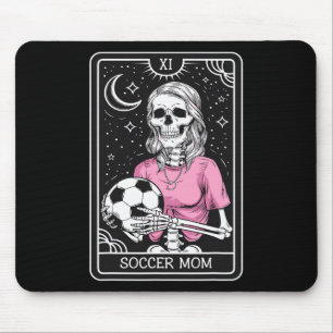 Retro Vintage Soccer Mum Tarot Card  Mouse Pad