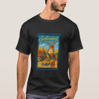 Retro Vintage Solvang City California CA Poster Ar