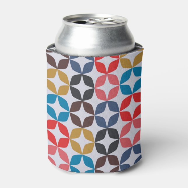Retro Vintage Star Pattern Can Cooler (Can Front)