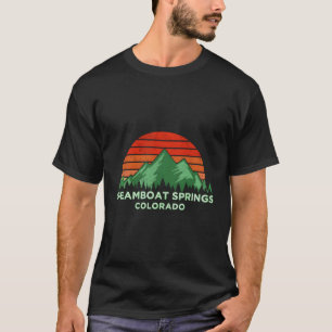 Retro Vintage Steamboat Springs Design Colorado Gi T-Shirt