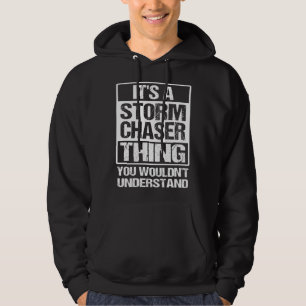 Retro Vintage Storm Chaser Meteorologist Storm Cha Hoodie