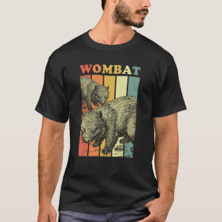 Retro Vintage Style Australia Animal Wombat T-Shirt