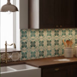 Retro Vintage Style Cottagecore Tile<br><div class="desc">These retro vintage ceramic tiles are a great addition to any kitchen,  bathroom or dining room. Beautiful as backsplashes or accent pieces. Inspired by Portuguese style painted tiles.</div>
