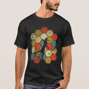 Retro vintage style Disc Golf player sports   4 T-Shirt