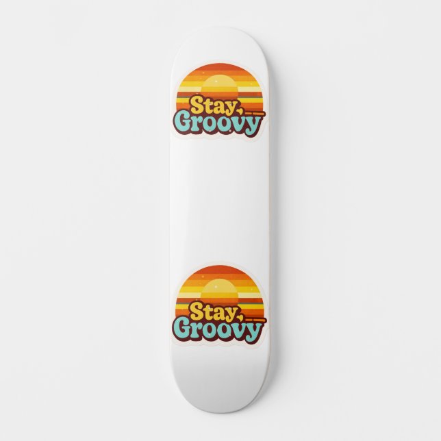 Retro  Vintage Style Graphic Sports Skateboarding Skateboard (Front)