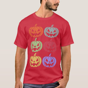 Retro Vintage Style Happy Halloween Pumpkin Jack O T-Shirt