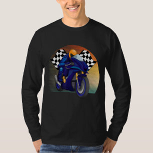 Retro Vintage Style Motorbike Moto GP Racing Fan S T-Shirt