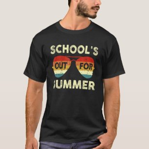 Retro Vintage Style Summer Dress School's Out For T-Shirt