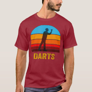 Retro Vintage Style Sunset Darts T-Shirt