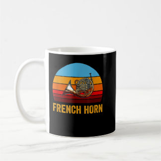 Retro Vintage Style Sunset French Horn3 Coffee Mug