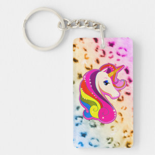 RETRO VINTAGE STYLE UNICORN PEGASUS HORSE KEYCHAIN