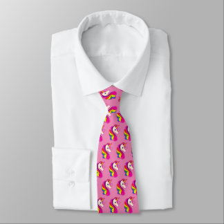 RETRO VINTAGE STYLE UNICORN PEGASUS HORSE NECK TIE