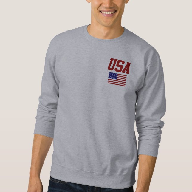 RETRO VINTAGE STYLE USA SWEATSHIRT (Front)