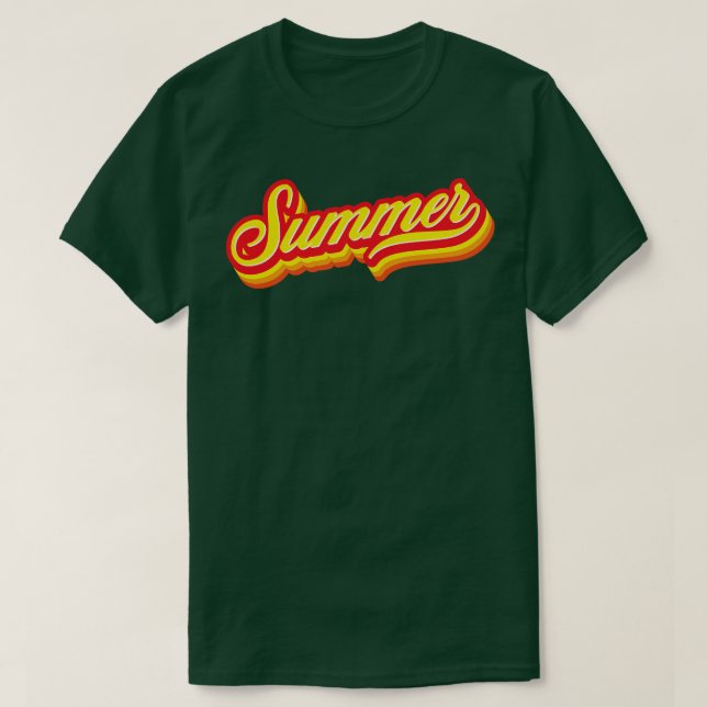Retro Vintage Summer T-Shirt (Design Front)