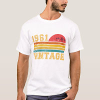 Retro Vintage Sunset 1961 Birthday