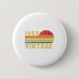 Retro Vintage Sunset 1962 Birthday 6 Cm Round Badge