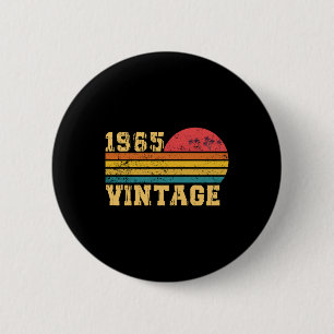 Retro Vintage Sunset 1965 Birthday 6 Cm Round Badge