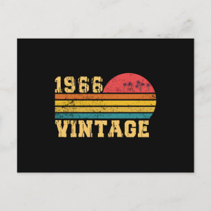 Retro Vintage Sunset 1966 Birthday Postcard