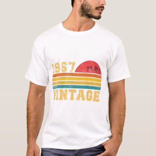 Retro Vintage Sunset 1967 Birthday T-Shirt