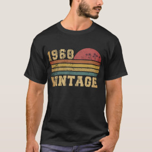 Retro Vintage Sunset 1968 Birthday T-Shirt