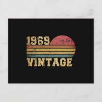 Retro Vintage Sunset 1969 Birthday