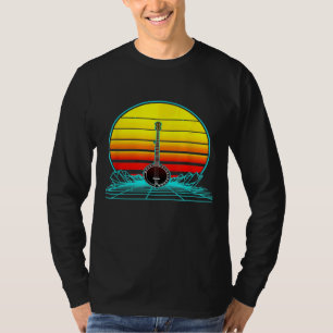 Retro Vintage Sunset Banjo T-Shirt