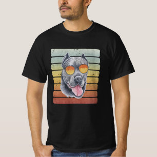Retro Vintage Sunset Cane Corso Mum Dad T-Shirt
