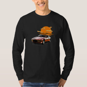 Retro Vintage Sunset Car Tuning & Gaming T-Shirt