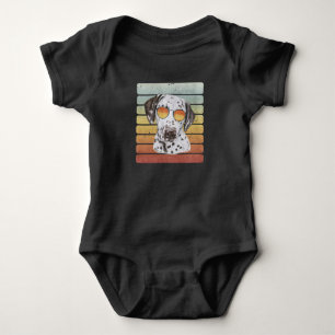 Retro Vintage Sunset Dalmatian Mum Dad Baby Bodysuit