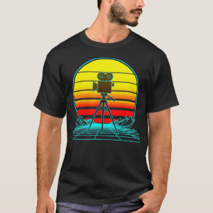 Retro Vintage Sunset Film Maker _nxpl_nxpl T-Shirt