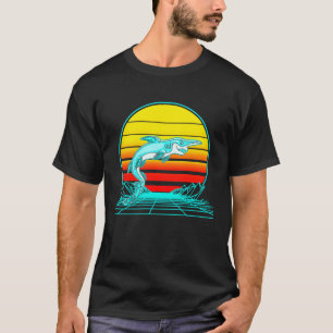 Retro Vintage Sunset Goblin Shark T-Shirt
