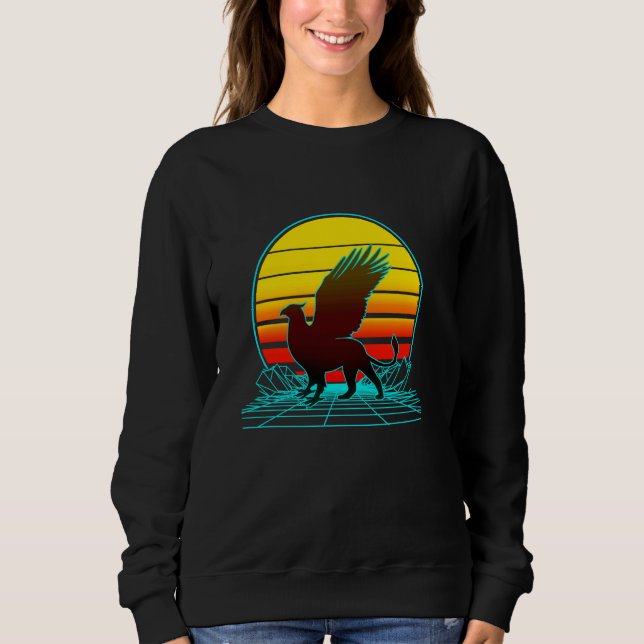 Retro Vintage Sunset Griffin Sweatshirt (Front)