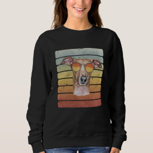 Retro Vintage Sunset Italian Greyhound Mum Dad Sweatshirt