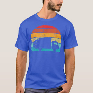 Retro Vintage Sunset Recycling Trash Kids Garbage  T-Shirt