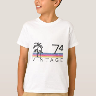 Retro Vintage Surfing 1974 Pacific Ocean Surf 50th T-Shirt